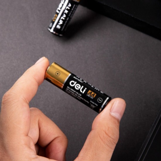 Set 4 Baterii Alcaline Deli AA, LR6 1.5 V, Baterii AA LR6, Baterie Telecomanda, Baterii Delia pentru Jucarii, Baterii AA, Set Baterii AA, Set Baterii LR6, Baterii 1.5 V, Baterii Tip AA