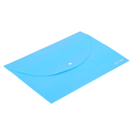 Mapa A4 cu Buton Deli, Albastru Neon, Mapa, Mapa A4, Mapa Documente, Mapa Acte, Mapa pentru Documente, Mapa A4 pentru Documente, Mapa A4 Acte, Mapa A4 pentru Acte, Mapa din Plastic, Mapa pentru Depozitare