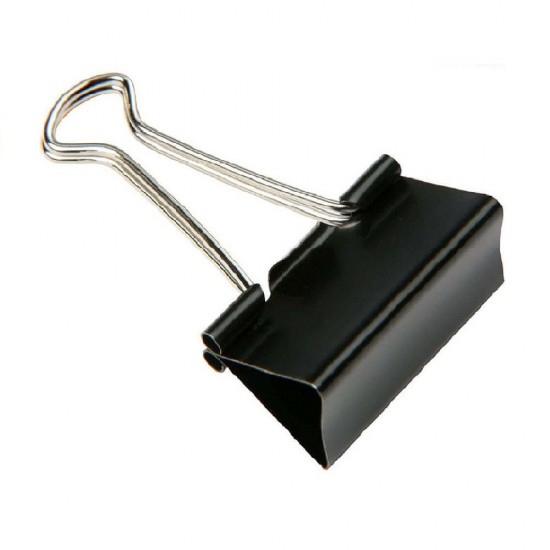Cutie 12 Clips Metalic pentru Hartie DELI Start, Neagru, Clema Nichelata, 32 mm, Clipsuri Metalice, Clipsuri cu Clema, Clips cu Clema Nichelata, Clips Metalic NEgru, Clipsuri Metalice de Hartie, Clipsuri pentru Prindere Hartie, Clipsuri pentru Hartie