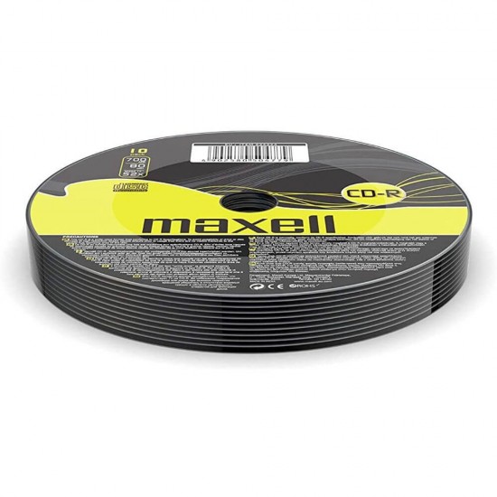 MAXELL CD-R Inscriptibil, Capacitate 700 mb, Viteza 52x, Cantitate 10 Buc/Set, Maxell Set CD-uri, Maxell CD Inscriptibil, CD-R Inscriptibil 52x700 Mb, Set CD-R Maxell 52x700 Mb, Cd-uri Printabile pentru Muzica