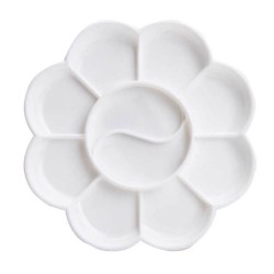 Paleta Pictura Mica, Deli, 1 Buc, Material Plastic, Accesorii Pictura, Paleta de Pictura Deli, Paleta Mica de Pictura Deli, Paleta de Pictura din Plastic,Palete pentru Pictura, Paleta din Plastic pentru Pictura, Paleta pentru Amestecat Acuarele