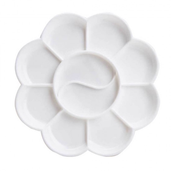 Paleta Pictura Mica, Deli, 1 Buc, Material Plastic, Accesorii Pictura, Paleta de Pictura Deli, Paleta Mica de Pictura Deli, Paleta de Pictura din Plastic,Palete pentru Pictura, Paleta din Plastic pentru Pictura, Paleta pentru Amestecat Acuarele