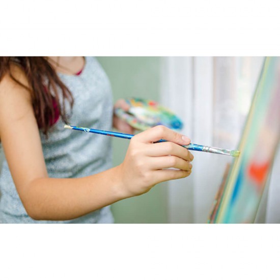 Set 6 Pensule, Deli, Par Sintetic, Diverse Dimensiuni si Forme, Pensule Par Sintetic Deli, Set de Pensule Deli, Pensule Sintetice Deli,  Accesorii Pentru Pictura