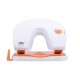 Perforator Birou Deli Vivid, 20 Coli, Alb si Portocaliu, Perforator de Hartie, Perforatoare Manuale pentru Birou, Perforatoare pentru Hartie, Deli Vivid Perforator cu Indicator Gradat, Perforator cu Indicator Gradat pentru Birou Deli Vivid