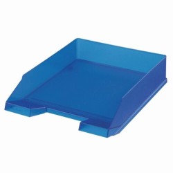 Tavita pentru Documente A4-C4 HERLITZ, Plastic Mat Albastru, Suport Documente, Tavita Documente, Suport Documente din Plastic, Suport Documente Birou, Organizator Documente, Organizator Reviste, Organizator Dosare