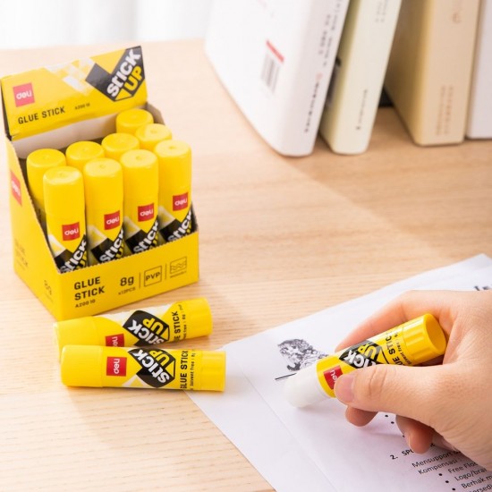 Lipici Solid Hartie 8 g, Deli Stick Up, Lavabil, Uscare Rapida, Lipici pentru Uz Scolar, Lipici Scoala, Lipici Solid Mic, Lipici Stick Solid, Lipici pentru Craft, Lipici Solid cu Uscare Rapida, Lipici Solid Rezistent