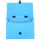 Servieta din Plastic Deli, Albastra, Cu Inchidere, Maner de Plastic, Servieta, Servienta pentru Documente, Servieta Documente, Servieta fara Compartimente, Mapa fara Compartimente, Mapa pentru Documente