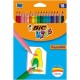 Set 18 Creioane Color BIC Tropicolors, 18 Culori, Fara Lemn, Corp Hexagonal din Rasina Sintetica, Set Creioane Colorate, Creioane Set, Creioane pentru Desen din Rasina Sintetica, Creioane Colorate pentru Scolari, Creioane de Colorat, Rechizite Scolare