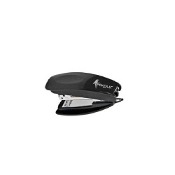 Capsator Metalic FORPUS Mini, 10 Coli, Capse Numarul 10, Negru, Mini Capsatoare, Mini Capsator, Capsatoare Metalice Manuale, Capsator Manual de Hartie, Capsatoare Metalice pentru Birou, Capsatoare pentru Hartie, Capsatoare 10 Coli, Capsator pentru Birou