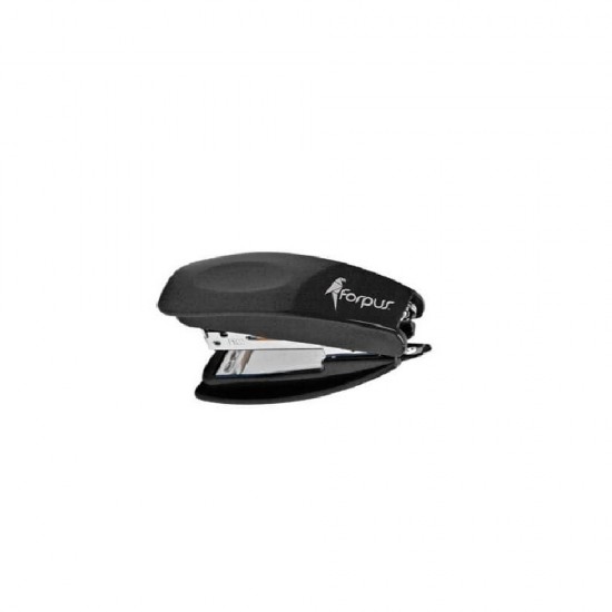 Capsator Metalic FORPUS Mini, 10 Coli, Capse Numarul 10, Negru, Mini Capsatoare, Mini Capsator, Capsatoare Metalice Manuale, Capsator Manual de Hartie, Capsatoare Metalice pentru Birou, Capsatoare pentru Hartie, Capsatoare 10 Coli, Capsator pentru Birou