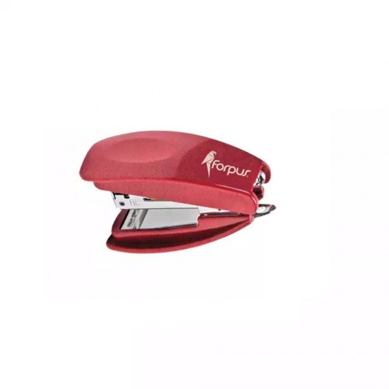 Capsator Metalic FORPUS Mini, 10 Coli, Capse Numarul 10, Rosu, Mini Capsatoare, Mini Capsator, Capsatoare Metalice Manuale, Capsator Manual, Capsatoare Metalice pentru Birou, Capsatoare pentru Hartie, Capsatoare 10 Coli, Capsator pentru Birou