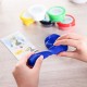 Plastelina la Borcan Deli, 6 Buc/Set, Plastilina, Plastilina Non-Toxica, Plastilina pentru Copii, Plastelina Colorata, Plastelina Multicolor, Plastelina Multicolora, Plastelina Copii, Plastelina cu Forma, Plastelina cu Forme, Plastelina la Borcan