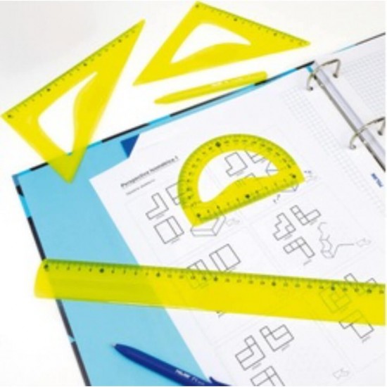 Set 4 Piese de Geometrie Deli, Galben, Trusa Geometrie, Trusa Geometrie din Plastic, Trusa Geometrie Deli, Set Geometrie, Set Geometrie Deli, Set Geometrie din Plastic, Trusa Geometrie de Calitate