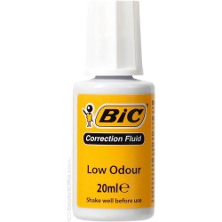 Corector Tip Pensula BIC, 20 ml, Culoare Alba, Corectoare Tip Pensula, Instrumente de Scris si Corectat, Corectoare Cerneala Pix, Corectoare cu Pensula, Corector pentru Scriere, Pasta Corectoare, Corector Alb pentru Scris