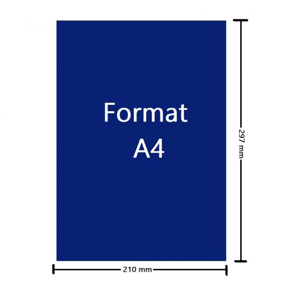 Hartie Autocolanta Color GOLDPAPER A4, 100 File/Set, Albastru Inchis, 297x210 mm, 80 g/mÂ², Hartie Autocolanta Albastra, Set Hartie Autocolanta Albastra, Top Hartie Autocolanta, Foi de Hartie A4 Autocolante, Hartie Autocolanta, Etichete Autoadezive