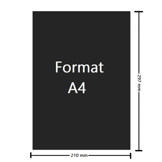 Hartie Autocolanta Color GOLDPAPER A4, 100 File/Set, Neagra, 297x210 mm, 80 g/mÂ², Hartie Autocolanta Neagra, Set Hartie Autocolanta Neagra, Top Hartie Autocolanta, Foi de Hartie A4 Autocolante, Hartie Autocolanta, Etichete Autoadezive