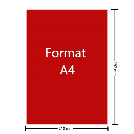 Hartie Autocolanta Color GOLDPAPER A4, 100 File/Set, Rosie, 297x210 mm, 80 g/mÂ², Hartie Autocolanta Rosie, Set Hartie Autocolanta Rosie, Top Hartie Autocolanta, Foi de Hartie A4 Autocolante, Hartie Autocolanta, Etichete Autoadezive