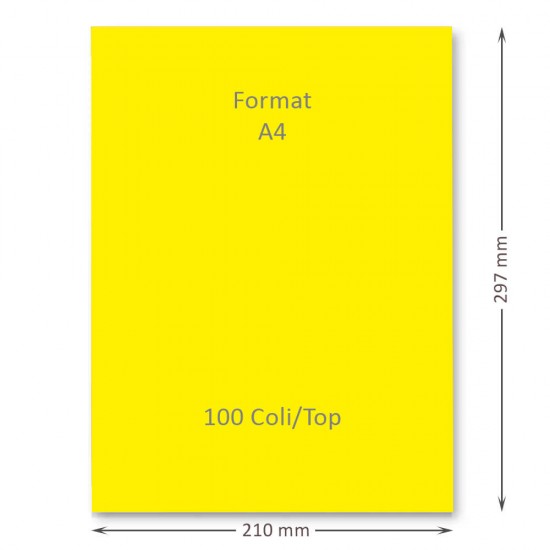 Hartie Cartonata A4 GOLDPAPER, 100 Coli/Top, Galbena, 160 g/mÂ², 297x210 mm, Hartie Cartonata Galbena A4, Hartie Cartonata Decorativa, Hartie Cartonata pentru Invitatii, Hartie Cartonata Groasa, Hartie Cartonata Colorata, Top Hartie Cartonata