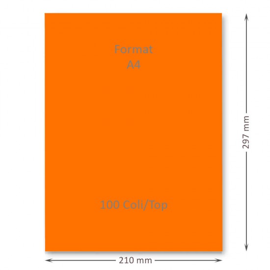 Hartie Cartonata A4 GOLDPAPER, 100 Coli/Top, Portocalie, 160 g/mÂ², 297x210 mm, Hartie Cartonata Portocalie A4, Hartie Cartonata Decorativa, Hartie Cartonata pentru Invitatii, Hartie Cartonata Groasa, Hartie Cartonata Colorata