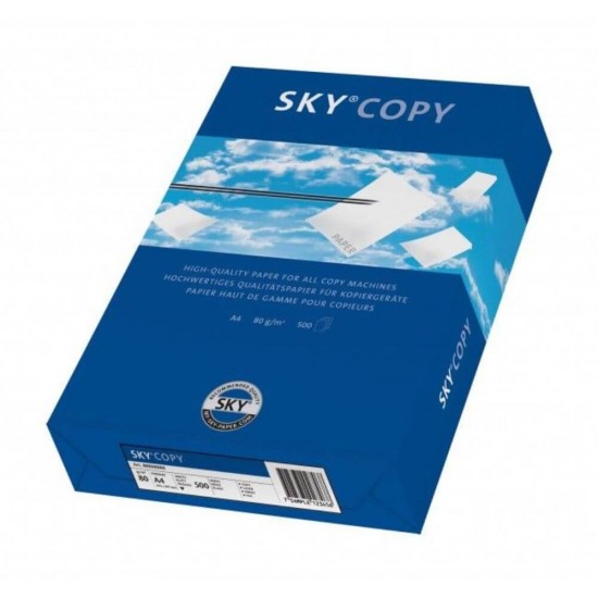 Set 5 Topuri Hartie Copiator A4 Sky Copy, 500 Coli/Top, 80 g/m²
