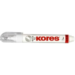 Corector Pix KORES, 10 g, Culoare Alba, Corector Tip Pix, Instrumente de Scris si Corectat, Corectoare Cerneala Pix, Accesorii Corectat Scoala, Corector pentru Scriere, Pasta Corectoare, Corector Alb pentru Scris