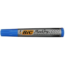 Marker Permanent BIC 2000, Varf Rotund de 1.7 mm, Cerneala Albastra pe Baza de Alcool, Markere Permanente cu Varf Rotund, Marker Permanent Albastru, Marker Permanent cu Cerneala Albastra, Marker Permanent, Marker Permanent cu Cerneala Albastra