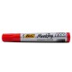 Marker Permanent BIC 2300, Varf Tesit de 3-5 mm, Cerneala Rosie pe Baza de Alcool, Markere Permanente cu Varf tesit, Marker Rosu, Markere Rosii, Marker cu Cerneala Rosie, Marker Permanent, Marker Permanent Rosu, Marker cu Cerneala Rosie