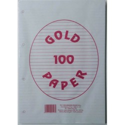 Rezerva Caiet Mecanic A4 Dictando GOLDPAPER, 100 Coli/Top, 55 g/mÂ², Top Foi Dictando, Rezerve Foi Caiet, Foi Dictando, Rezerve Foi Dictando A4, Rezerva Caiet Mecanic A4, File pentru Caiet Mecanic