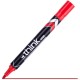 Marker Permanent Deli Think, Varf 1.5 mm, Rosu, Pentru Suprafete Multiple, 1 Buc, Cerneala Rosie pe Baza de Alcool, Markere Permanente cu Varf, Marker Permanent Rosu