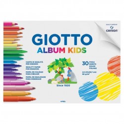 Hartie A4, 90gr, 30 Coli/set, Giotto Album Kids