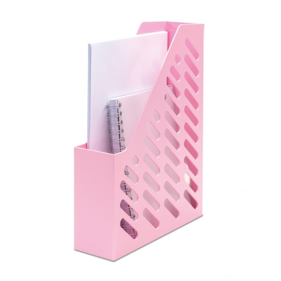 Suport Vertical Plastic Pentru Cataloage Han Klassik - Roz Pastel