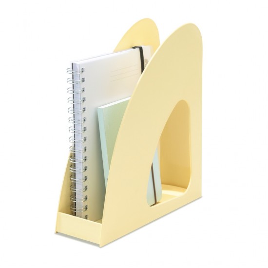 Suport Vertical Plastic Pentru Cataloage Han Re-loop, Pp Reciclat - Galben Pastel