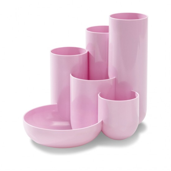 Suport Pentru Instrumente De Scris Han Campus, 5 Compartimente - Roz Pastel