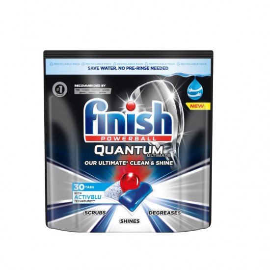 Finish Quantum Ultimate Regular, Tablete Detergent Pentru Masina De Spalat Vase,30buc/cutie