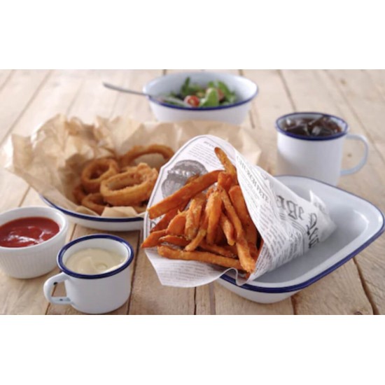 Hartie Cerata Rezistenta la Grasimi, Â±2800 Coli/Bax, 25x35 cm, 10 Kg, 40 gmÂ², Model Ziar 2, Ambalaje Alimentare, Bax de Hartie Cerata, Hartie Rezistenta la Grasimi Bax, Hartie Cerata cu Model de Ziar, Hartie Rezistenta Cerata