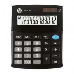 Calculator De Birou, 12 Digits, 125 X 101 X 33 Mm, Solar Power, Hp Oc112