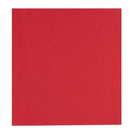 Servetele Okay Baccara, Culoare Rosu, Dimensiune 33x33 cm, 2 Straturi, 50 Foi/Pachet