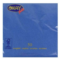 Servetele Okay Blue China, Culoare Albastru, Dimensiune 33x33 cm, 2 Straturi, 50 Foi/Pachet