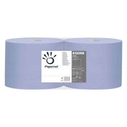 Rola Indusriala Papernet Ecolabel Albastra din Material Reciclat, 2 Straturi, 360 m, 2 Role/Set