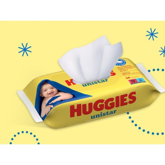 Servetele Umede Huggies Unistar, 56 Buc/set