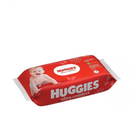Servetele Umede Huggies Ultra Confort Cu Aloe Vera, 56 Buc/set