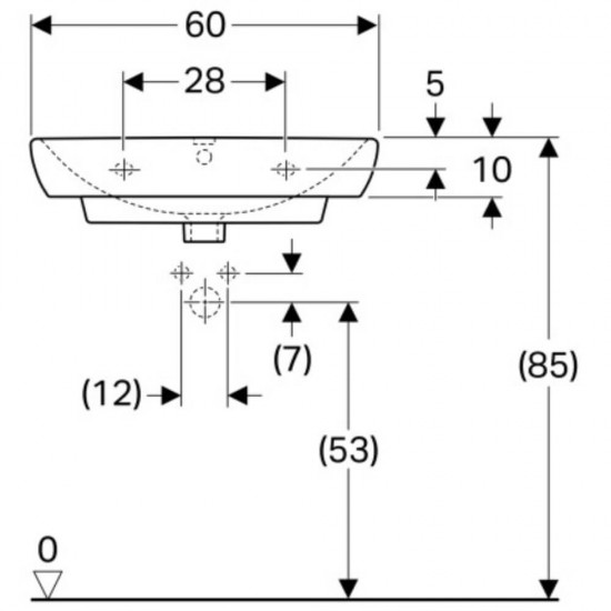 Lavoar Geberit Selnova Square, Alb, Obiecte Sanitare Geberit, Lavoar Patrat, Lavoar Dreptunghiular, Chiuveta Geberit Selnova Square, Chiuveta Patrata, Chiuveta Dreptunghiulara, Lavoar Baie, Lavoare Baie, Lavoare Simple, Obiecte Sanitare Baie