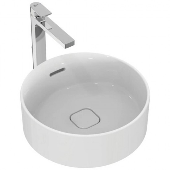 Lavoar Rotund pe Blat Ideal Standard Strada II, 38 cm, cu Preaplin