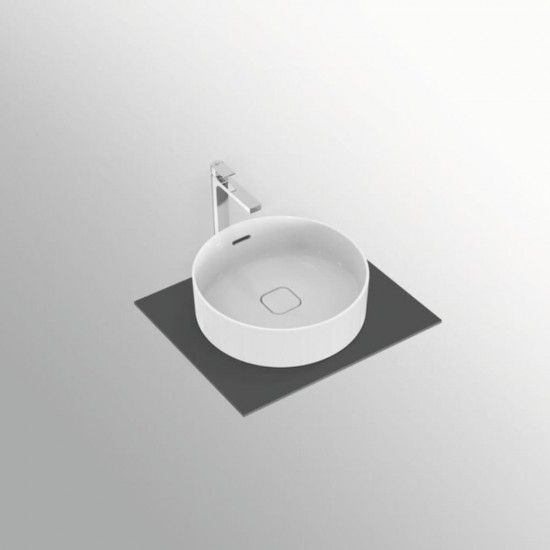 Lavoar Rotund pe Blat Ideal Standard Strada II, 38 cm, cu Preaplin