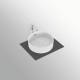 Lavoar Rotund pe Blat Ideal Standard Strada II, 38 cm, cu Preaplin