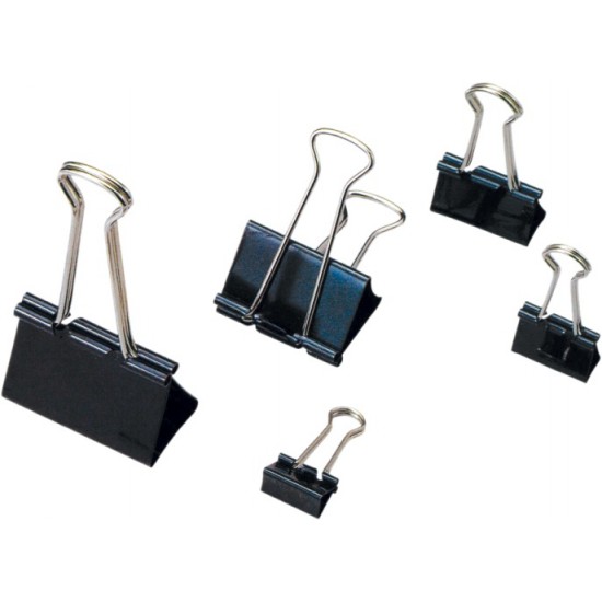 Clip Hartie 32mm, 12buc/cutie, Iternet - Negru