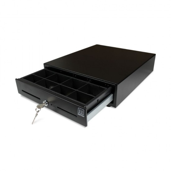 Sertar Metalic de Bani CD410T-BK Metter, Negru, Sertar de Bani, Sertare de Bani, Sertare Bani, Sertar Bani, Sertare Metalice de Bani, Sertare Depozitare Bani, Sertare Bancnote, Sertare Casa de Marcat, Sertare pentru bani, Sertar pentru Bani