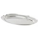 Tava Din Inox Ovala, Diametru 30 Cm, Culoare Argintiu