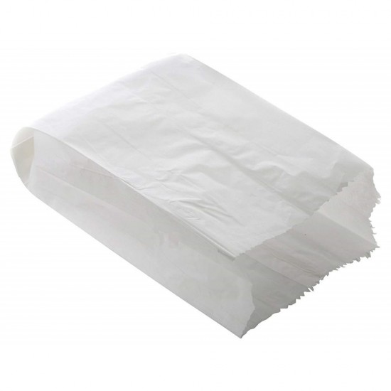 Pungi din Hartie Neimprimate 2 Kg, Dimensiune 20x4x24 cm, Hartie Kraft Alba 50 g/m², Greutate 5 Kg/Bax, 95 Buc/Kg - Ambalaje din Hartie