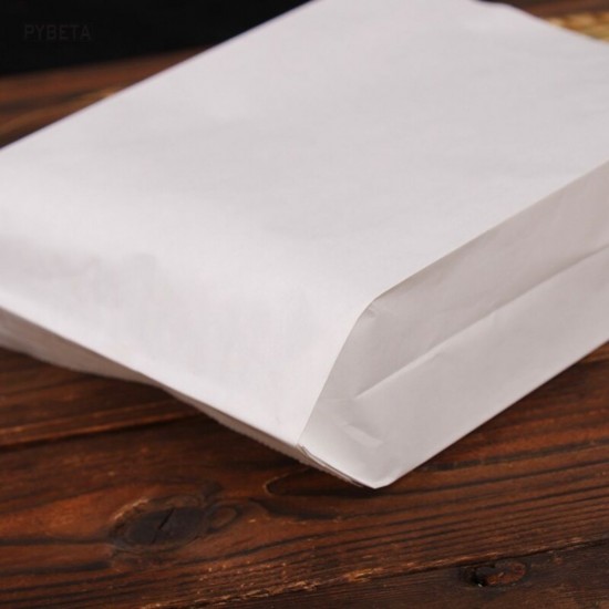 Pungi din Hartie Kraft Alba, Dimensiune 20x5,5x32 cm, 425 Buc/Bax - Ambalaje din Hartie